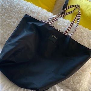 Black Henri Bendel beach bag